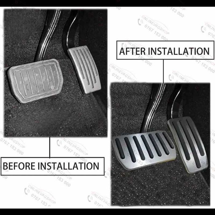 Ornamente inox pedale Tesla Model S, Model X an fabricatie 2012 - 2021
