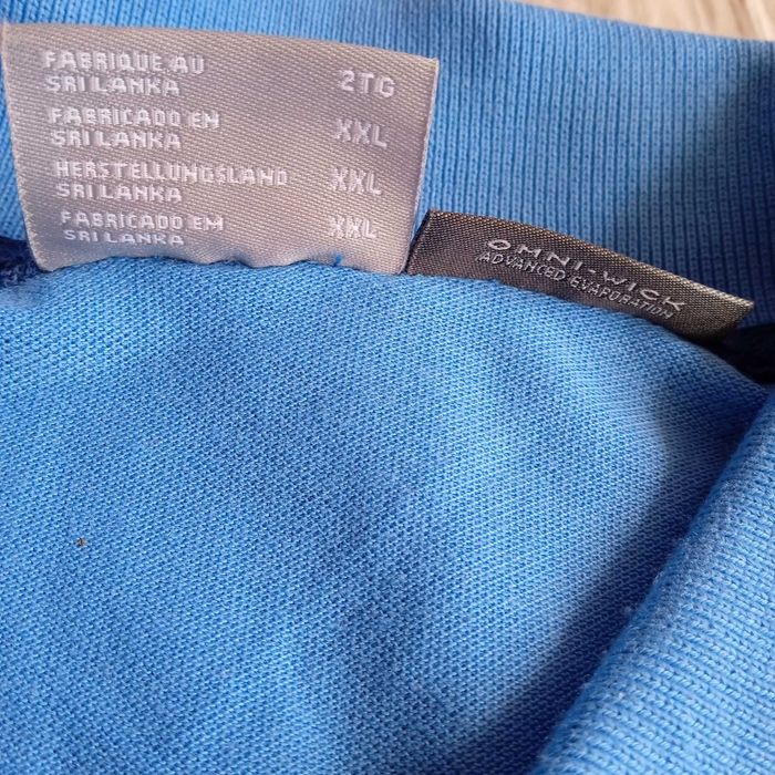 КАТО НОВ COLUMBIA XL/XXL Omni-Wick Advanced Evaporation Azure Polo-Shirt поло-шърт тениска с яка Колумбия