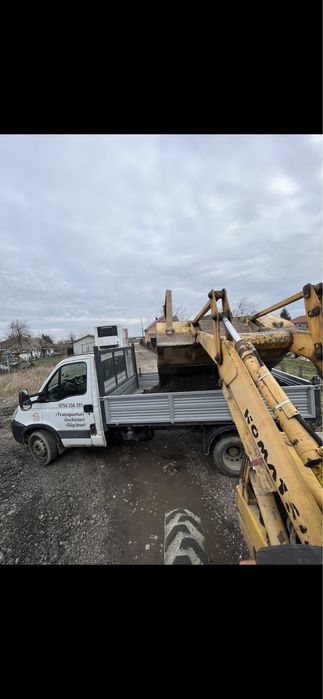 Transport nisip, balast, pamant, pietris, moloz, margaritar 3mc 6mc