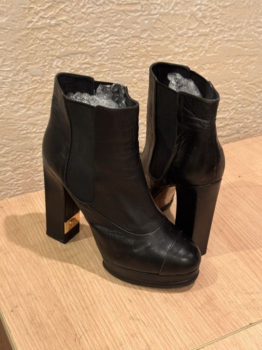 Ботильоны кожанные