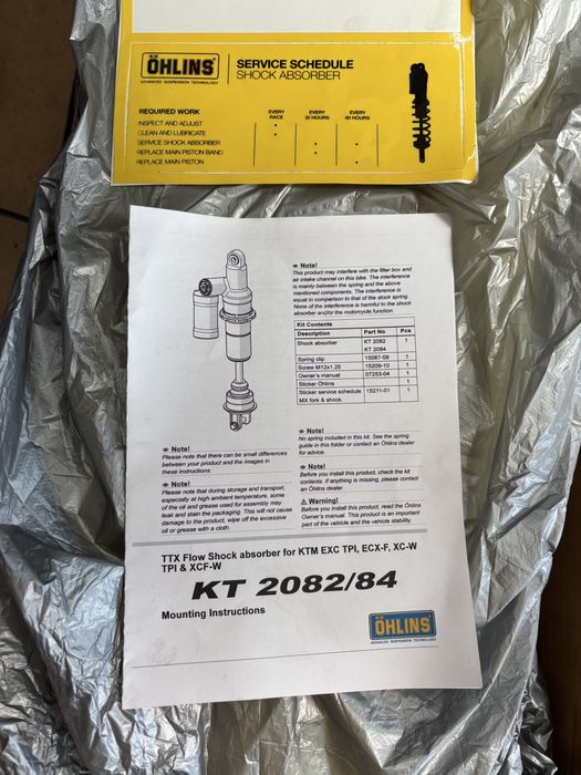Shock spate ohlins Ktm Tpi 2018-2023