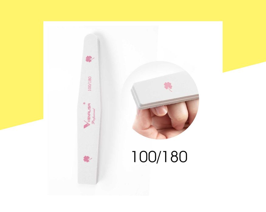 Буфер пила за нокти 100/180 грид Venalisa