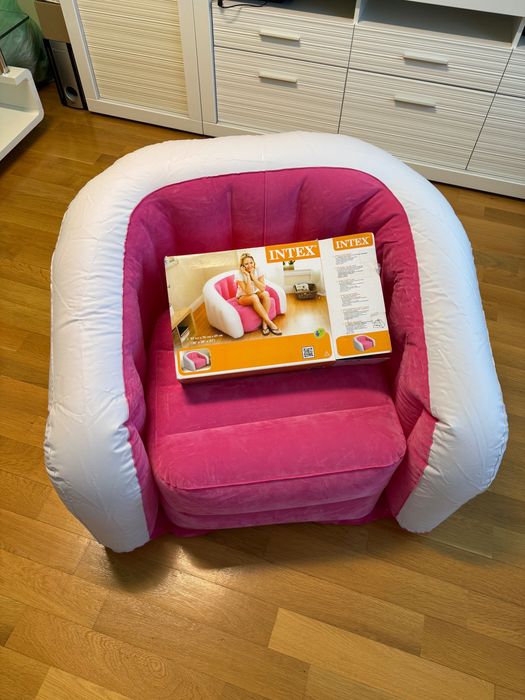 Надуваем розов фотьойл