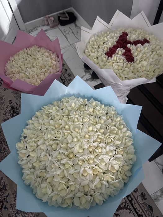 Цветы букеты мыльные розы