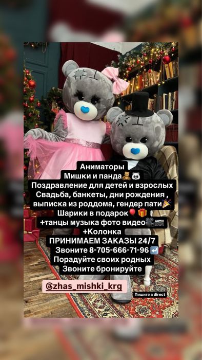 Мишки в аренду тедди