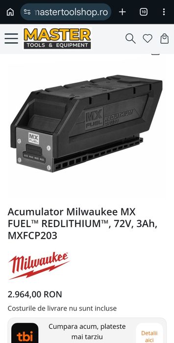 Baterii.Milwaukee MXF CP203