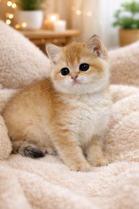 Британские котята окрас золотая шиншилла