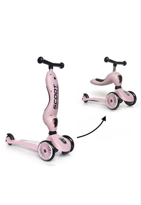 Trotineta copii cu sezut, transformabila 2in1 Scoot & Ride