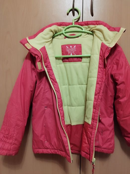 Детско ски яке с контрастен хастар и качулка 140 см Декатлон  WED'ZE