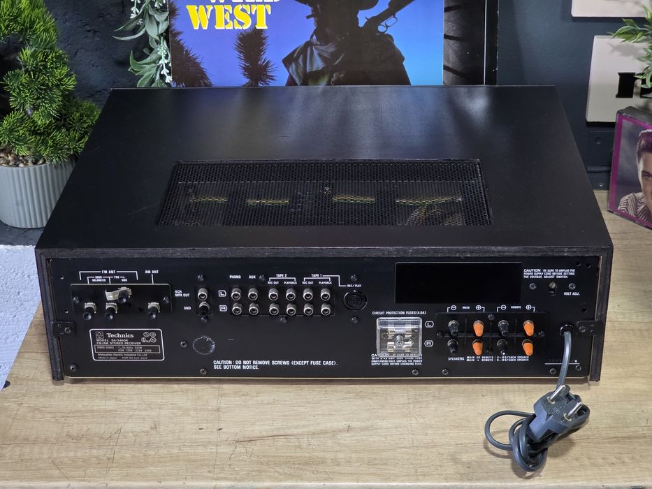 Reveiver TECHNICS SA-5460k, amplituner hifi stereo retro , black , AM FM , amplificator 2x65w 8 ohm