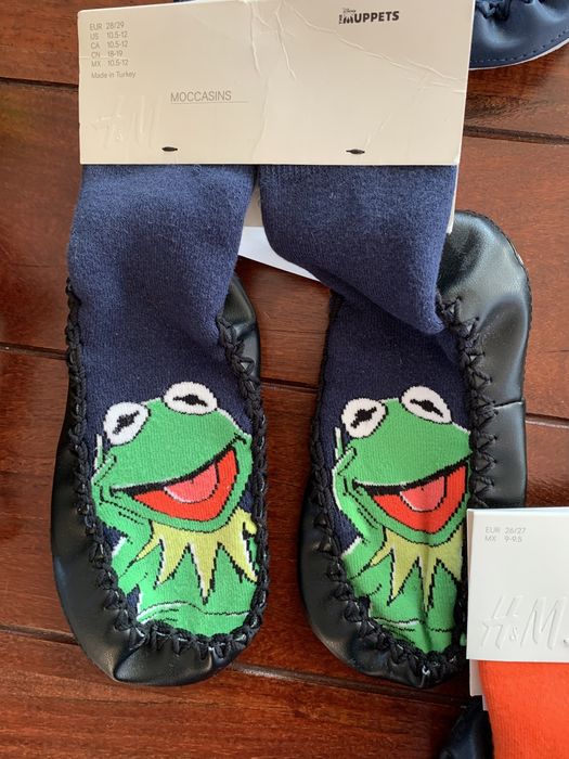 чисто нови кожени пантофки-чорапки