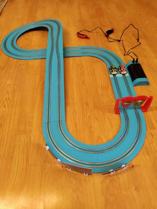 Pista de curse electrica cu 2 masinute, Carrera, Super Mario