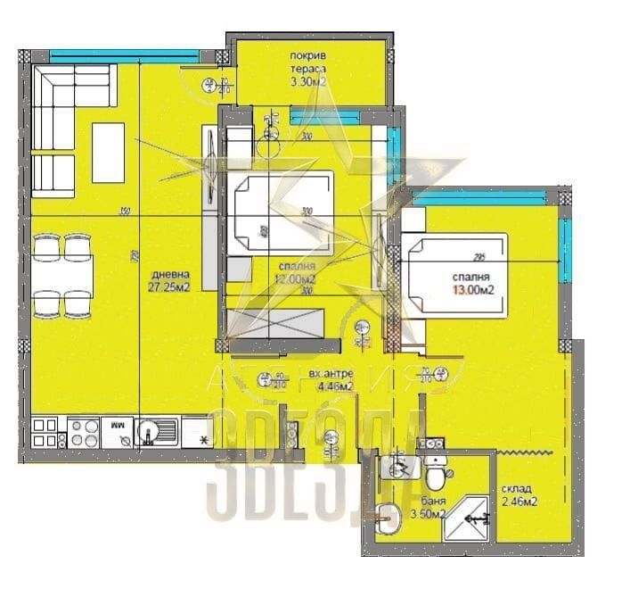 Продава се Тристаен апартамент в Пловдив, Остромила - 90 кв.м за 1267 €/кв.м - Снимка #4