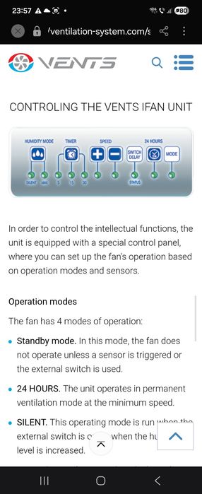 Ventilator baie Sencys ca Nou, Garantie 15ani