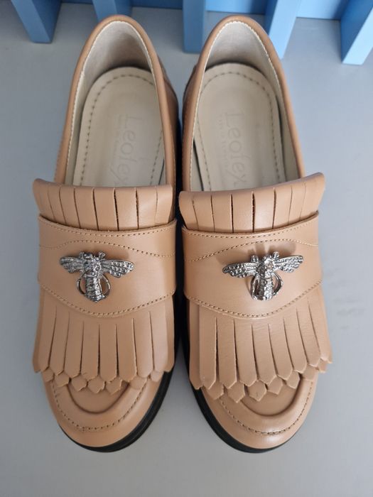 Mocasini din piele naturală