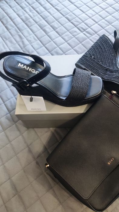 Mango Сандали с подарък чанта DKNY