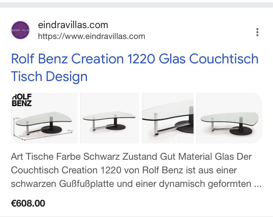 masă Rolf Benz 1220