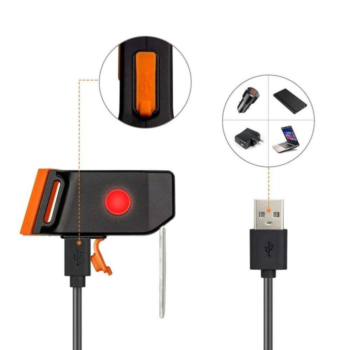 LED TAIL LIGHT стоп светлина за велосипед колело с висока яркост - USB