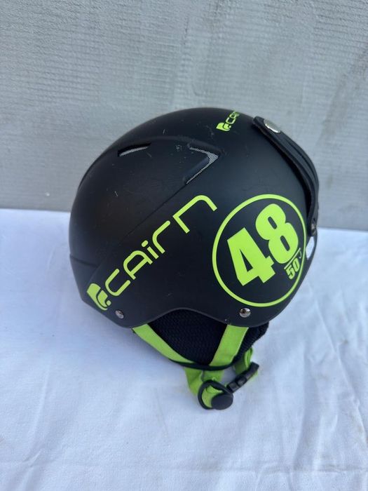 Casca Schi / Snowboard Copii Cairn Loc-Active J, Negru / Verde Neon marime 48