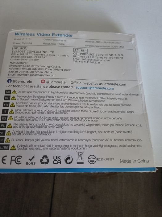 Vând wireless video extender 1080p 60 hz