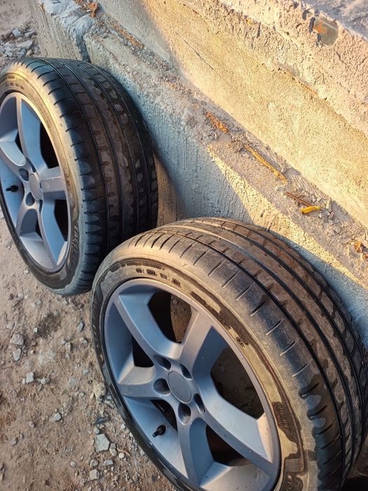 Jante Opel 17 inch cu anvelope 225/45/r17 de vara