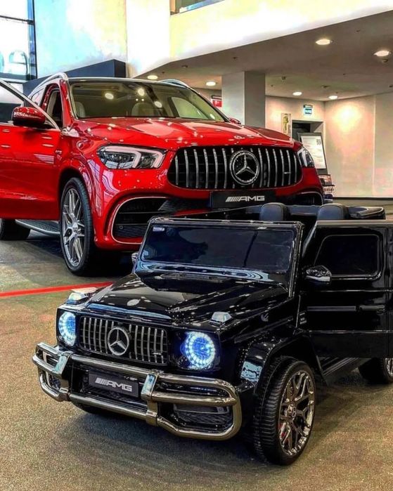 Большой и крепкий Гелик, детская машина электромобиль Mercedes 24V: 3 ...