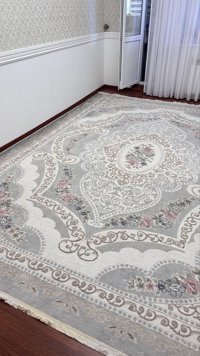 Ковер 3*4 Серый с узором