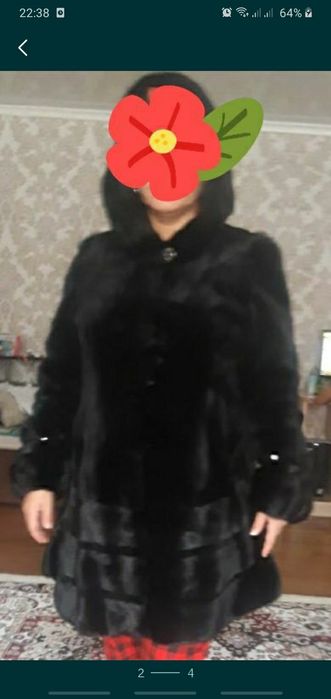 шуба норка красивая