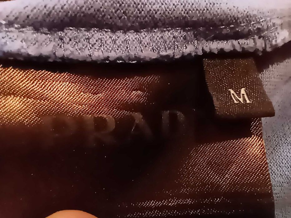 PRADA Polo Red Tab Logo тениска с якичка 100% памук оригинал размер М