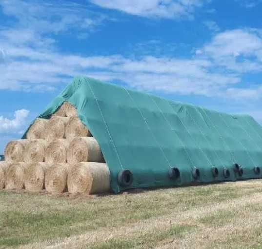 Prelata acoperire baloti fan si paie verde 12X25m, Breckner Germany