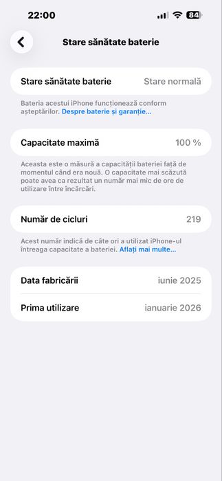 Iphone 16 Plus 128 Gb Pink, Ca nou, 93 % Sănătatea bateriei originale