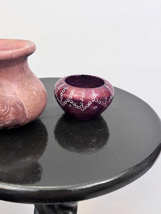 Set doua piese din granit sculptat bibelouri bibelou  deosebite