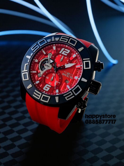 INVICTA Pro Diver Red 50 mm, Инвикта нов ръчен часовник