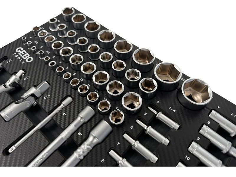 Професионален комплект gebo tools с 81 части - модул за шкаф с дълги и