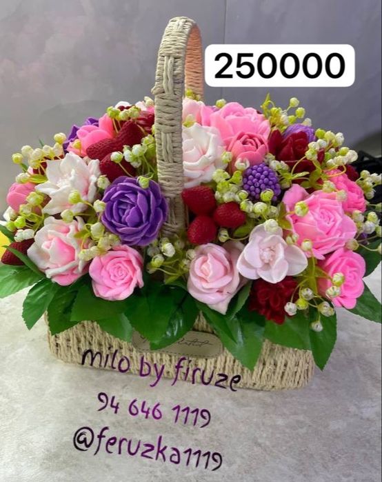 Sovunli va suniy gullar tayyorlari bor hidi bomba