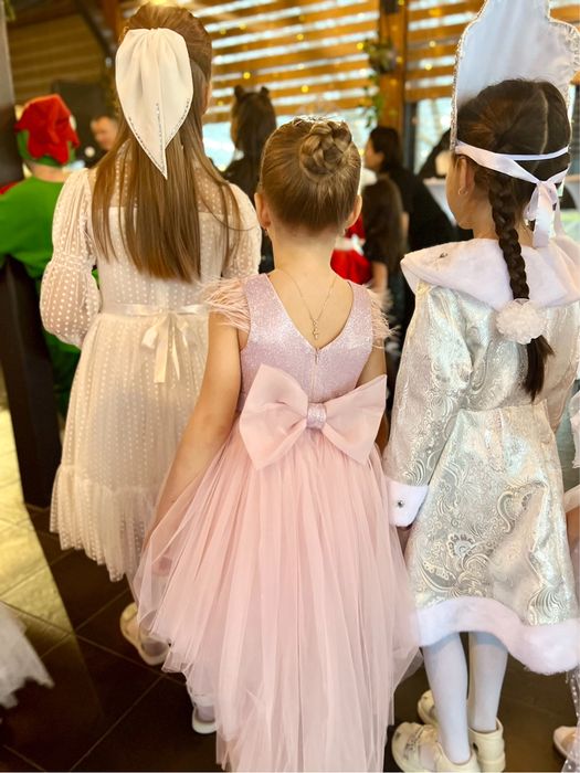 Платье розовое рыбка