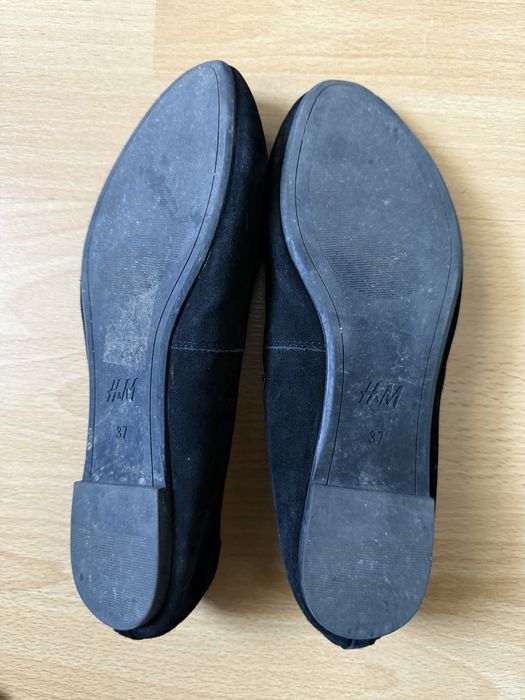 Balerini piele intoarsa H&M negri