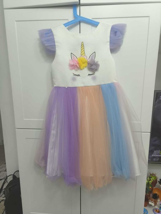 Rochiță fetiță tematică unicorn