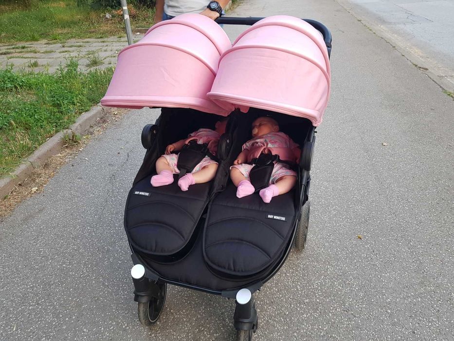 Baby monsters Easy Twin 4 - Детска количка за близнаци