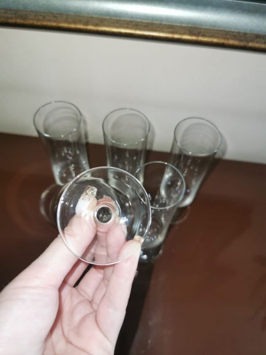 Кристални чаши за шампанско, кристални флейти 70 те години супер яки !