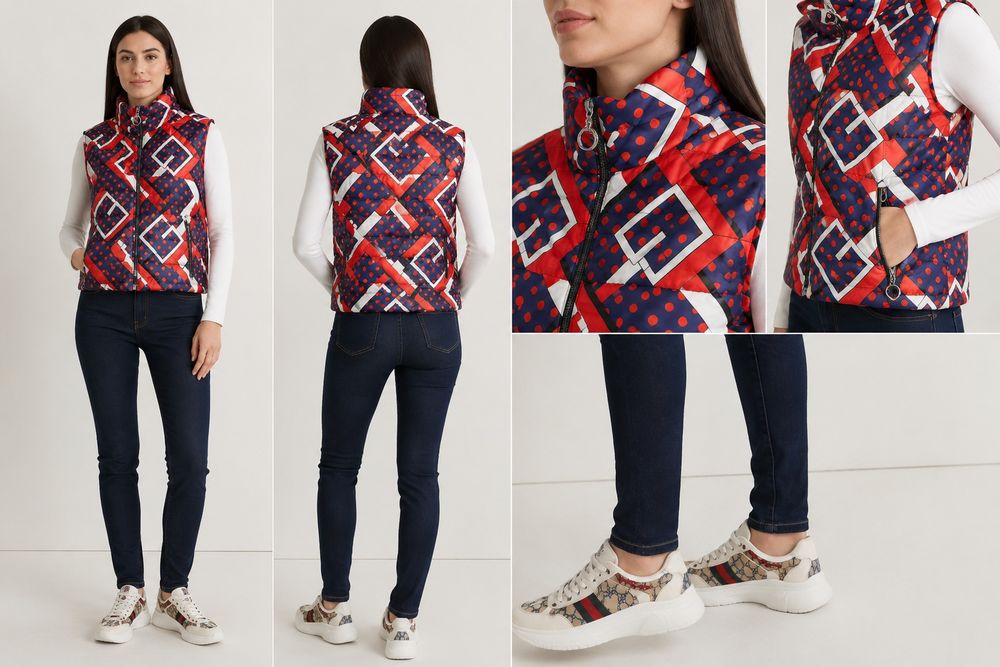 Gucci дамски цветен елек