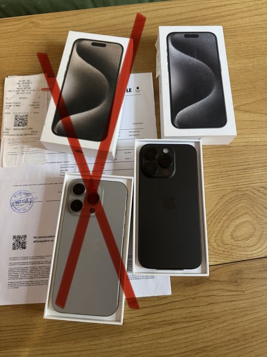 Бартер iPhone 15 pro 256 black 100% BH 0 cycles