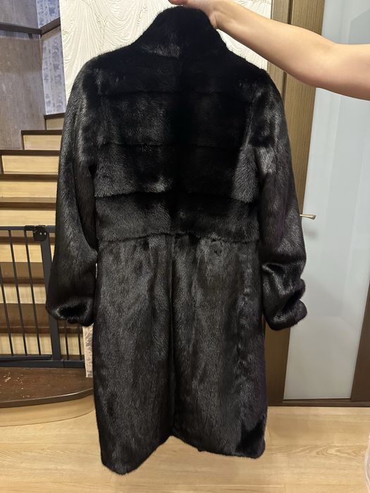 Шуба норковая черная