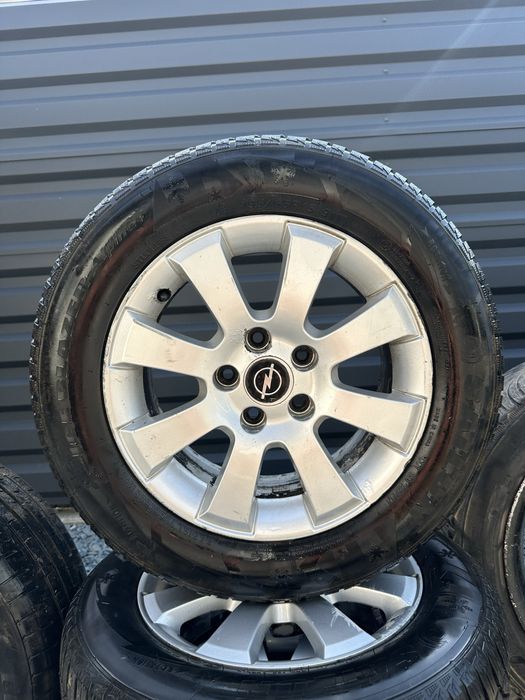 Vand jante aliaj opel R15  + cauciucuri 195 / 65 / R15 prindere 5x100 / 5 x 110