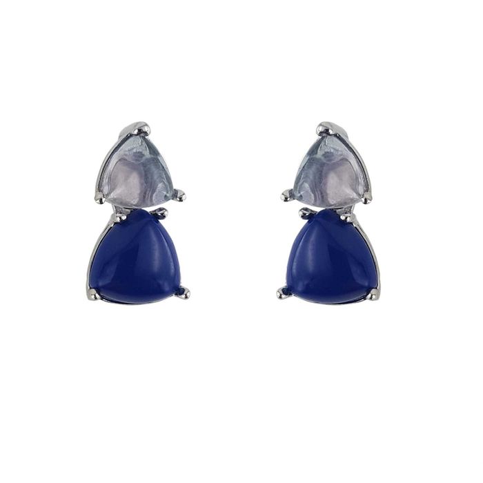 Vand cercei din Argint 925% cu Lapis-lazuli si Piatra Lunii, noi, in cutie, 45 lei