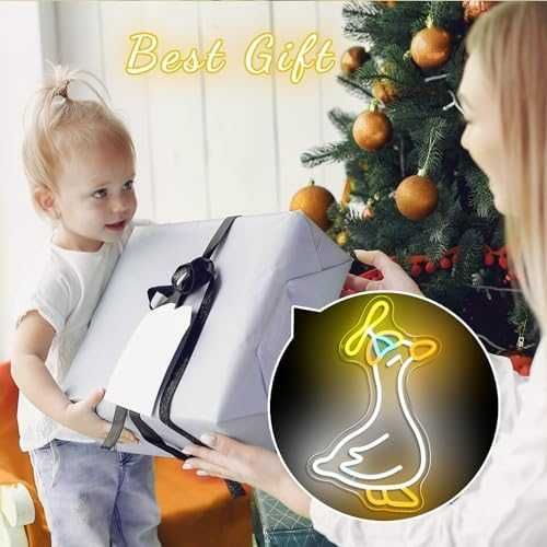 Нова Неонова Гъска LED Лампа Забавна Декорация стена стая USB Захранване