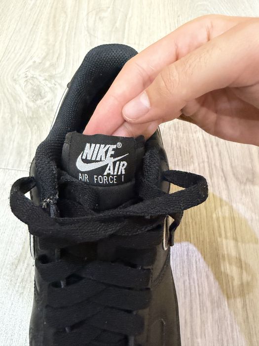 Nike Air Force 1 negru cu alb
