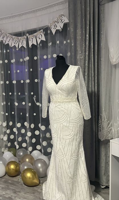 Rochie deosebită de mireasa, facută pe comanda + voal cadou!