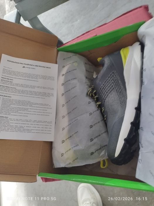 Adidași NOI Trail/trekking ALPINE PRO GRI/VERDE mărimea: EU 44