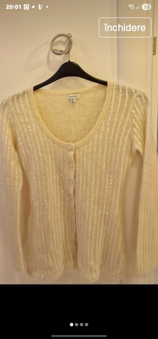 Pulover mohair cu paiete